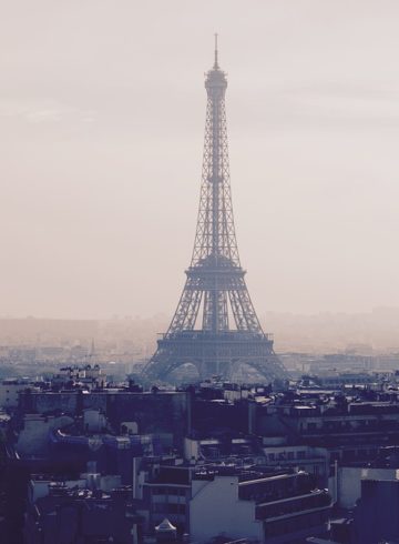 paris et sa tour vu du ciel