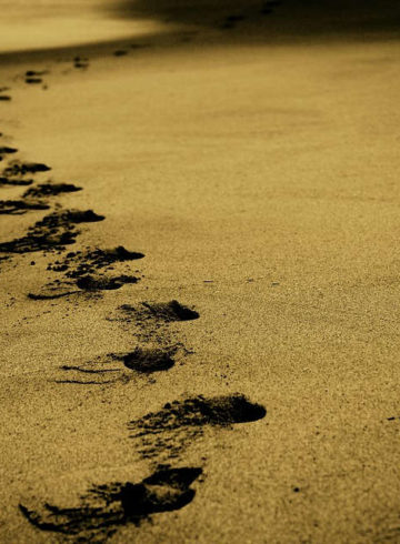 Marcher pour se vider la tête sur le sable