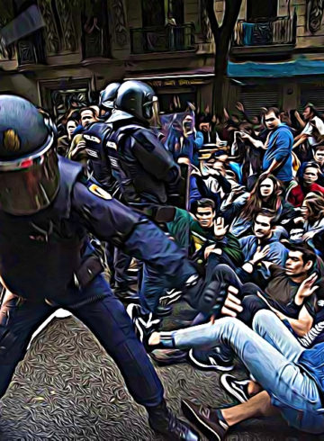 violence en catalogne