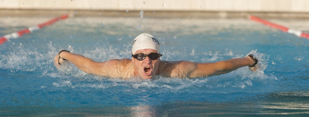 Entrainement natation de Ludovic Chorgnon.