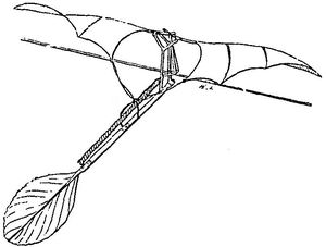 L’ornitoptère de Pénaud est inspiré de celui de Da Vinci