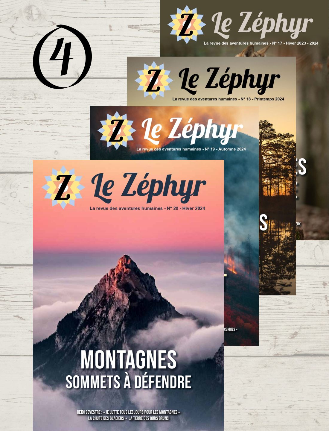 Le Zéphyr : pack de 4 numéros