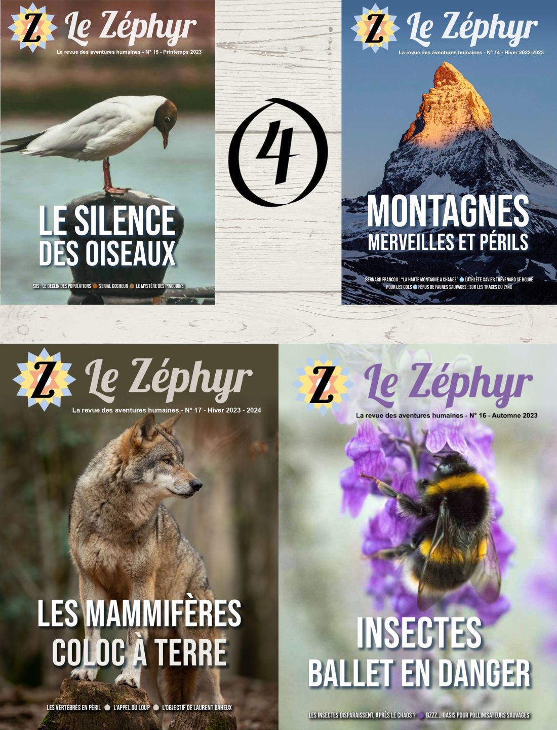 pack de 4 le zéphyr